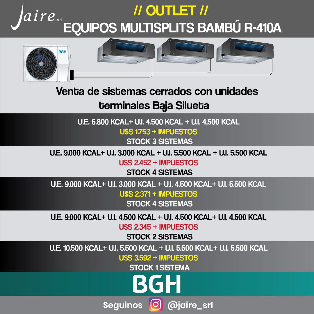 MULTISPLIT BAMBU OUTLET