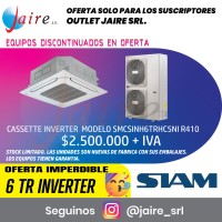 CASSETTE SIAM 18.000 FRIG/HR F/C INVERTER