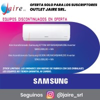 SPLIT SAMSUNG 4.500 Y 6000 FRIG/ HR  F/C - INVERTER
