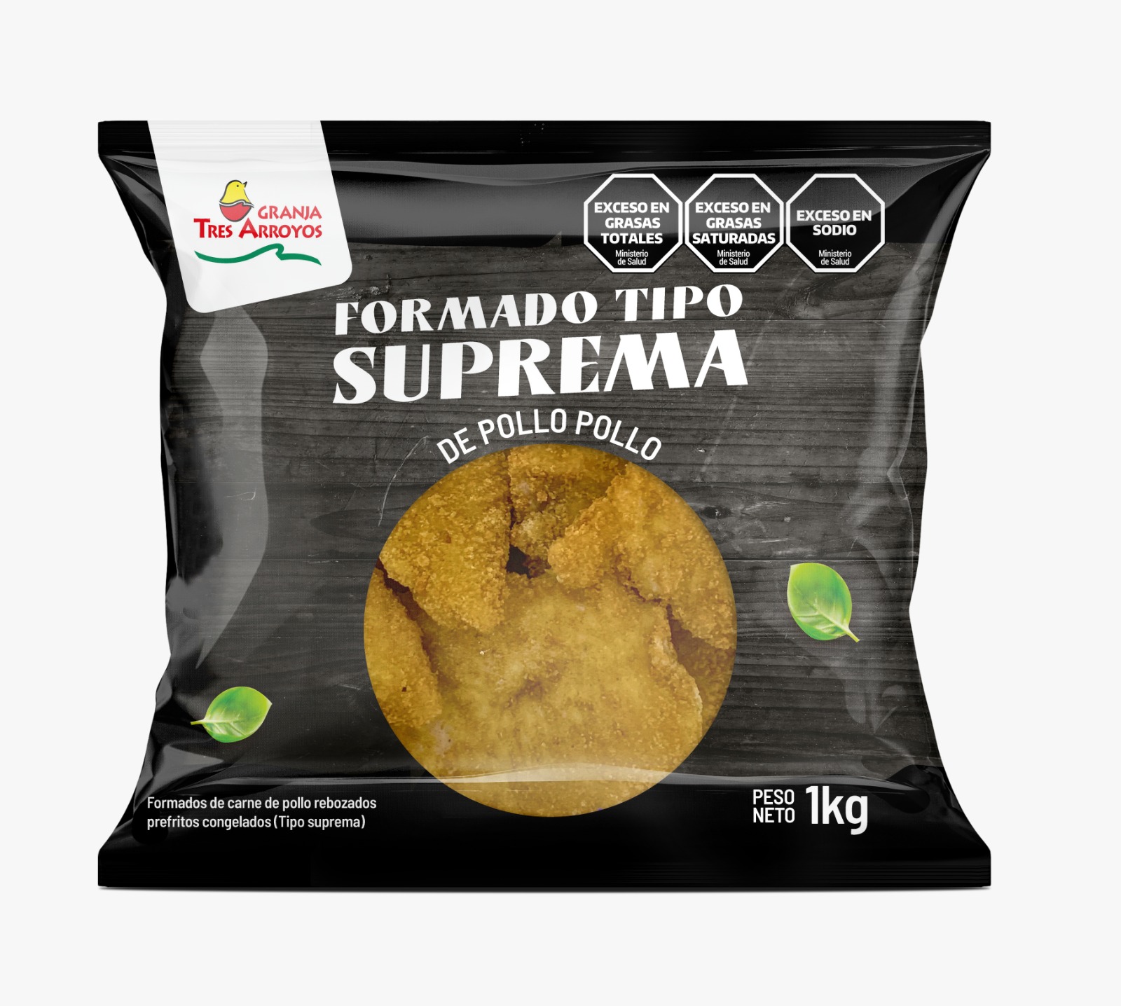Suprema Formada Pollo Rebozados GRANJA TRES ARROYOS 1000g