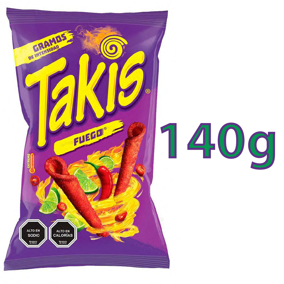 Snacks TAKIS Fuego 140 gramos