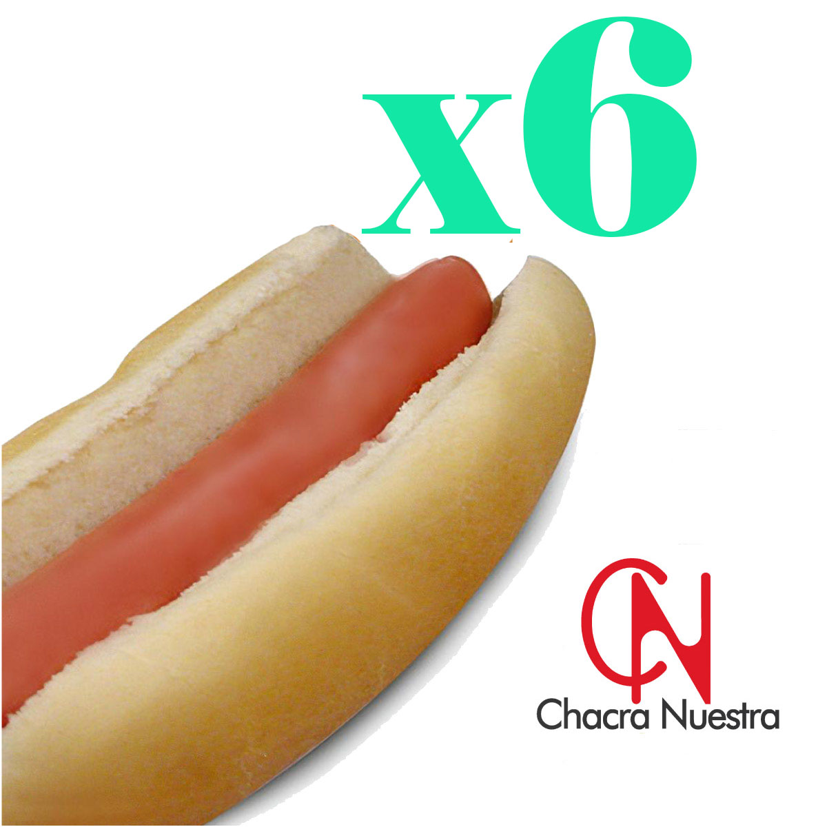 6 Superpanchos CHACRA NUESTRA con Pan