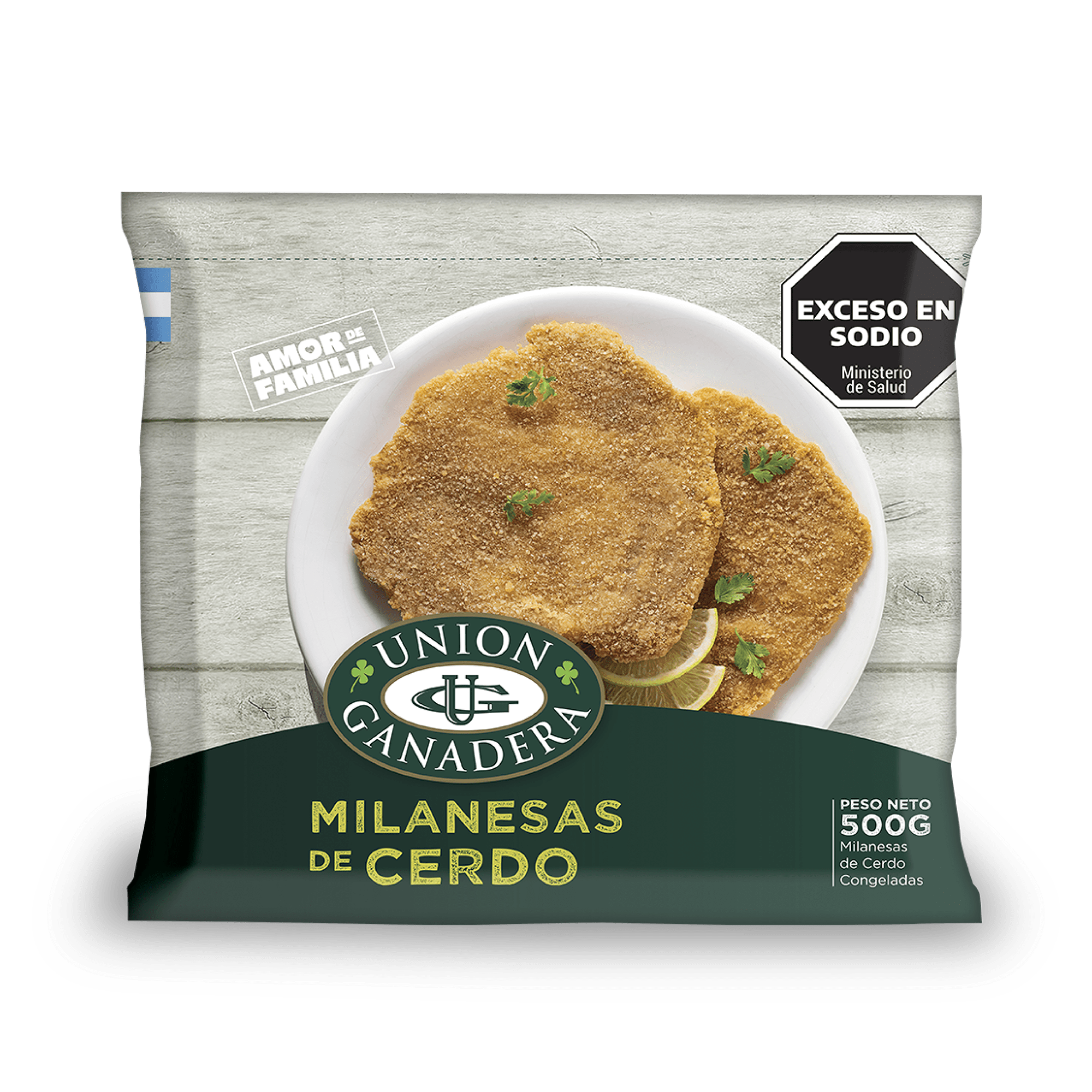 Milanesas De Cerdo Union Ganadera Cong 500 Gramos