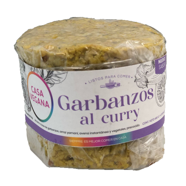 Medallón de Garbanzo al Curry CASA VEGANA 480g