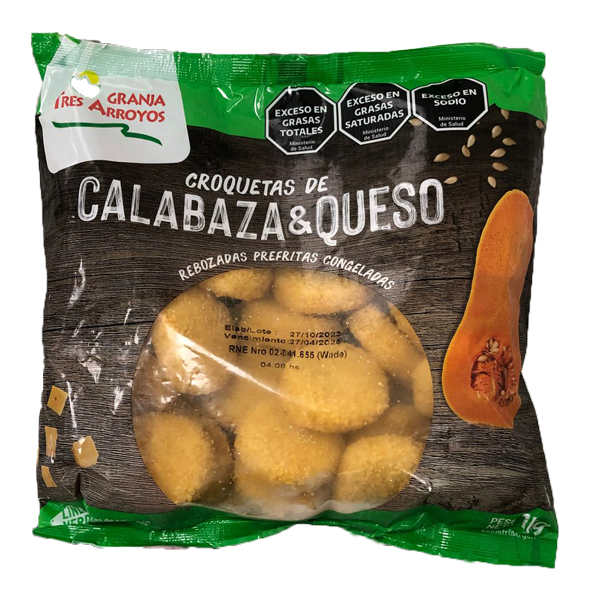 Croquetas de Calabaza y Queso GRANJA TRES ARROYOS de 1000 gramos