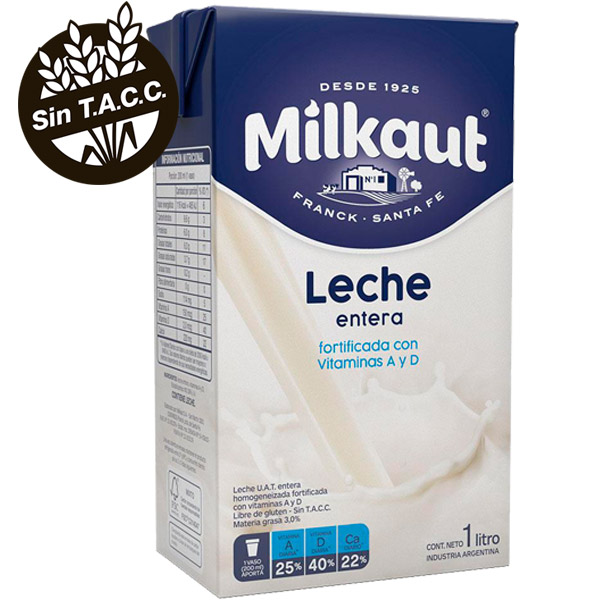 Leche Entera Larga Vida MILKAUT 1 Litro
