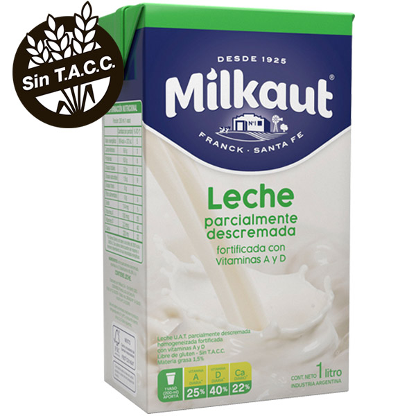 Leche Descremada Larga Vida MILKAUT 1 Litro