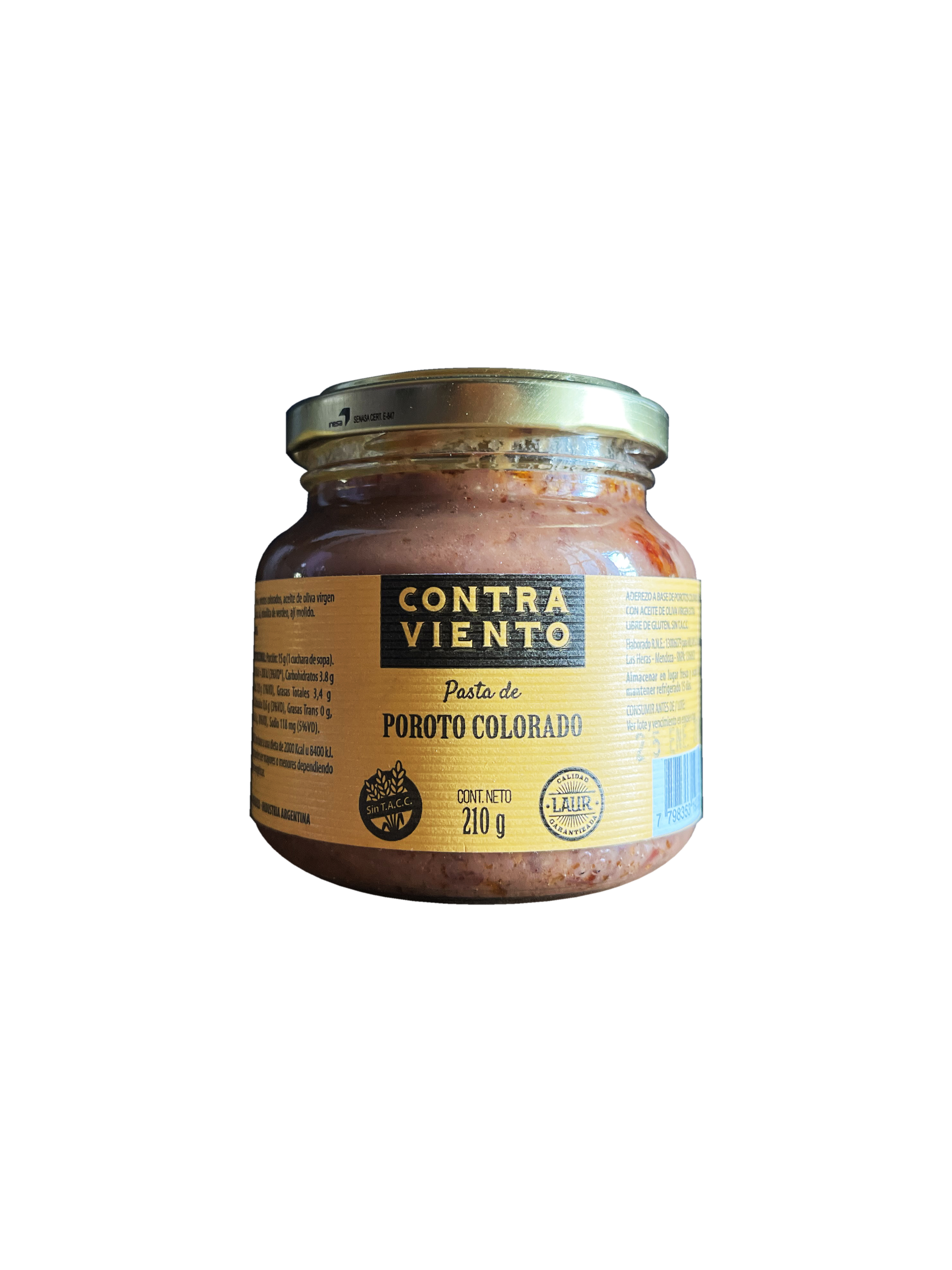 Pasta de Porotos Colorados CONTRAVIENTO 210 grs