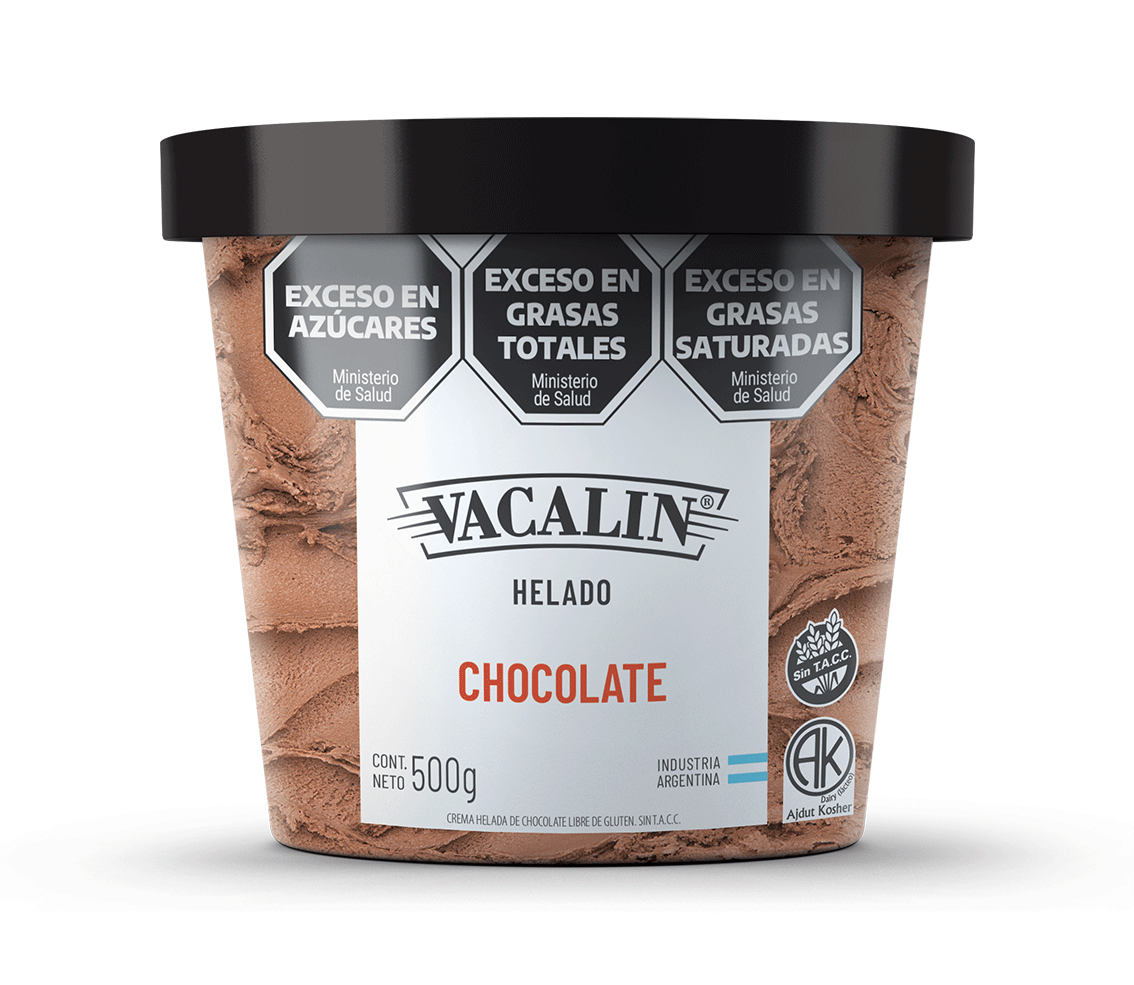 Helado VACALIN 500g Chocolate SIN TACC