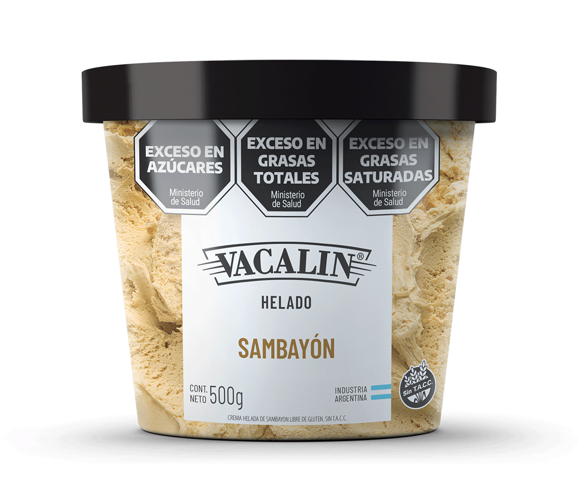 Helado VACALIN 500g Sambayon SIN TACC