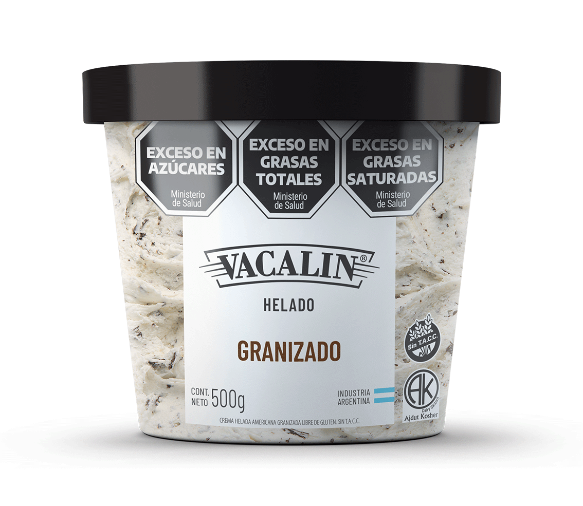 Helado VACALIN 500g Granizado SIN TACC