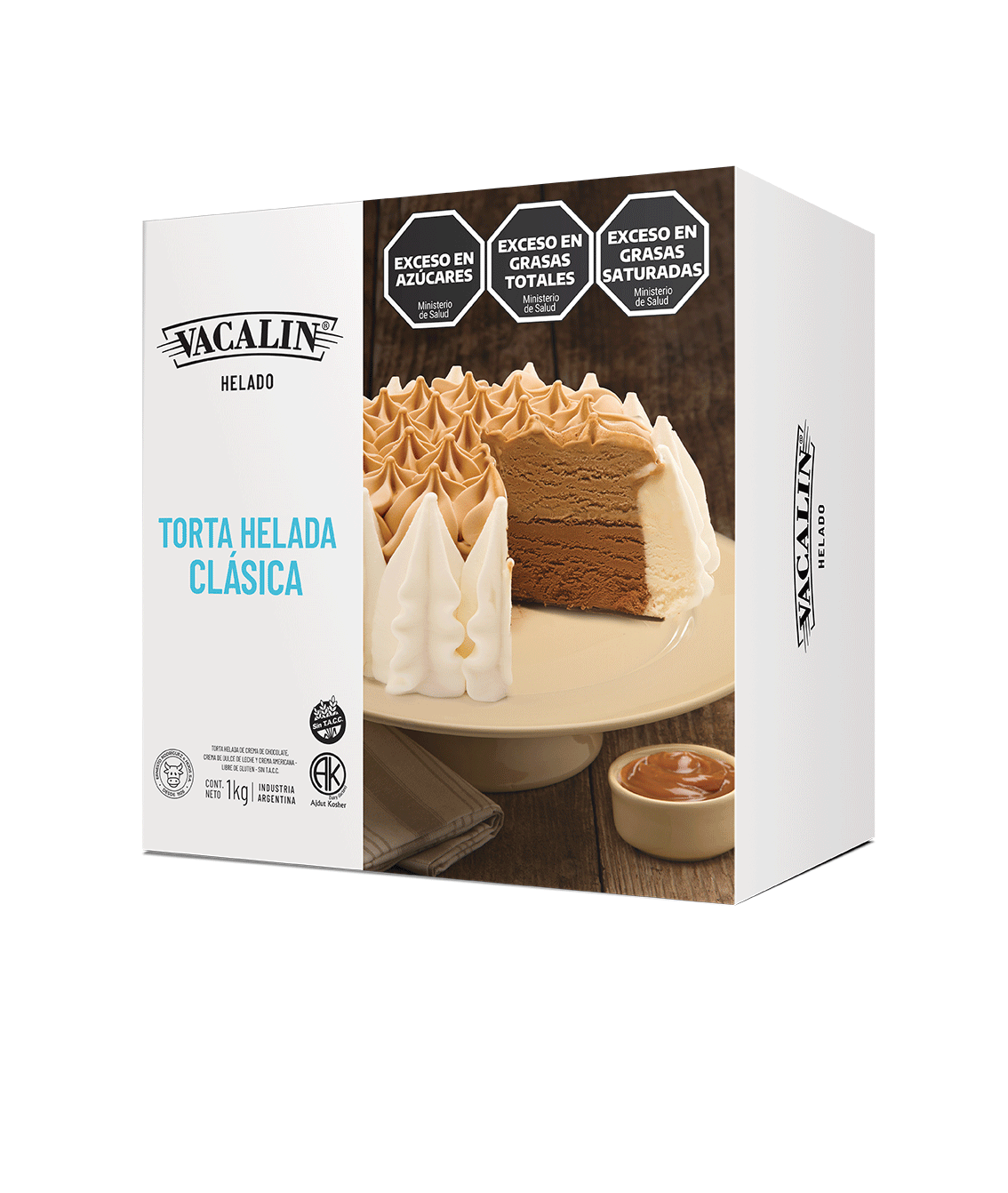 Torta Helada VACALIN 1000g Clasica SIN TACC