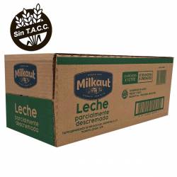 12 Leches Larga Vida Descremadas MILKAUT 1L