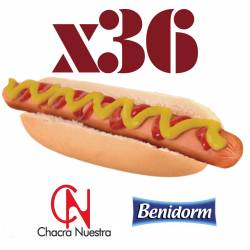 36 Superpanchos CHACRA NUESTRA + Pan + Aderezo