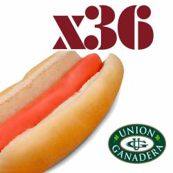 36 Superpanchos UNIÓN GANADERA + Pan + Aderezo