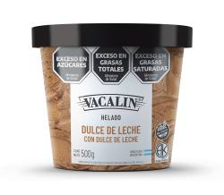 Helado VACALIN 500g Dulce de Leche con Dulce de Leche SIN TACC