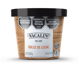 Helado VACALIN 500g Dulce de Leche SIN TACC