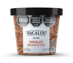 Helado VACALIN 500g Chocolate con Dulce de Leche SIN TACC