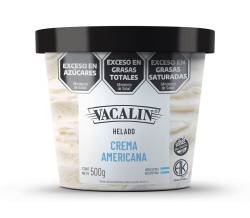 Helado VACALIN 500g Crema Americana SIN TACC