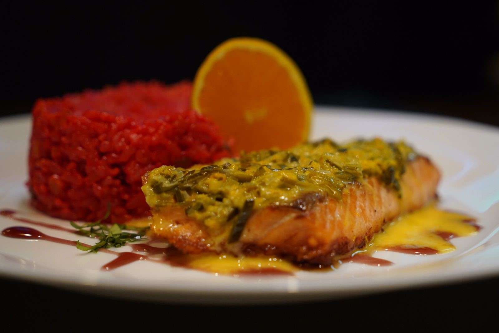 Salmón a la naranja