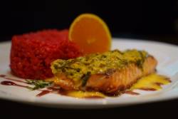 Salmón a la naranja