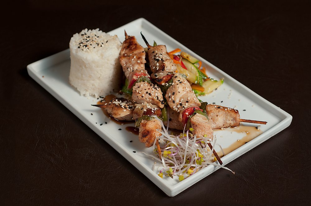 Yakitori de pollo 