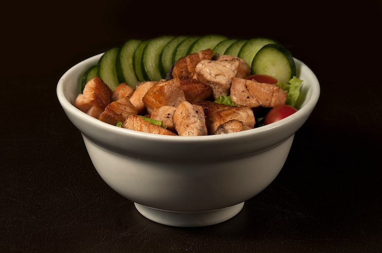 Yon - ensalada tibia salmón